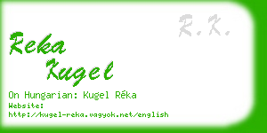 reka kugel business card